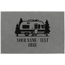 Flamingo & Camping Gift Box w/ Engraved Leather Lid - Large