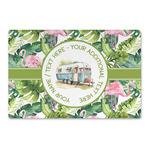 Flamingo & Camping Large Rectangle Car Magnet - 18" x 12" (Personalized)