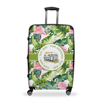 Flamingo & Camping Suitcase - 28" Large - Checked (Personalized)