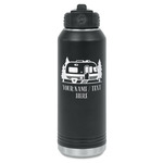 Flamingo & Camping Water Bottle - Laser Engraved - Single-Sided
