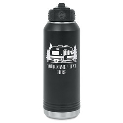 Flamingo & Camping Water Bottle - Laser Engraved