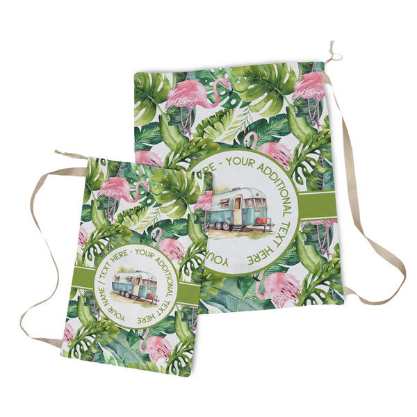 Flamingo & Camping Laundry Bag - Both Bags