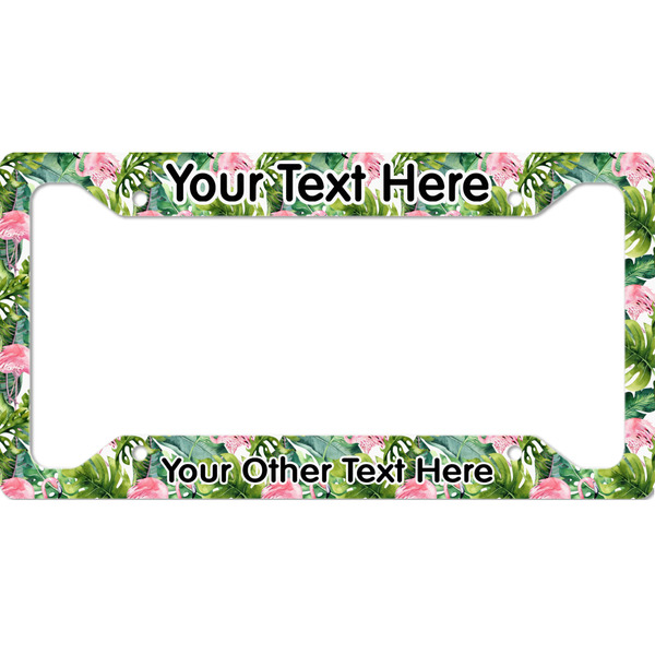 Custom Flamingo & Camping License Plate Frame (Personalized)