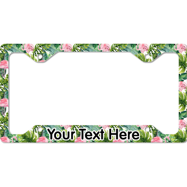 Custom Flamingo & Camping License Plate Frame - Style C (Personalized)