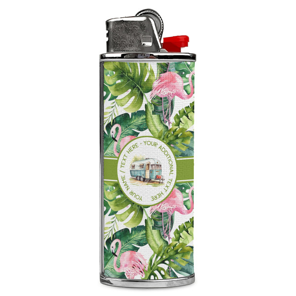 Custom Flamingo & Camping Case for BIC Lighters (Personalized)