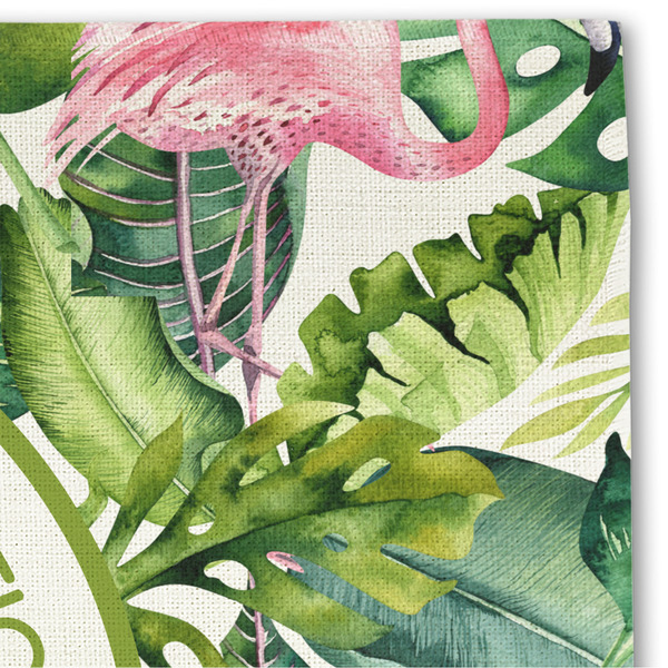 Flamingo & Camping Linen Placemat - Detail
