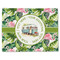 Flamingo & Camping Single-Sided Linen Placemat - Single (Personalized)