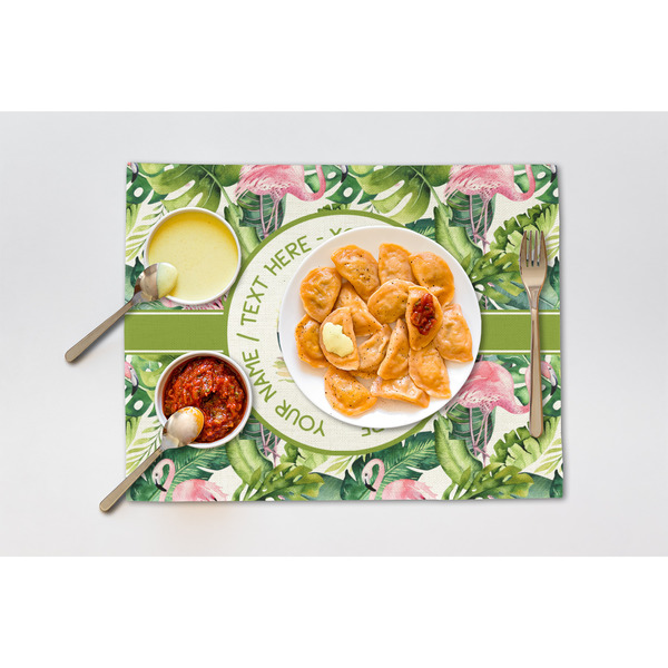 Flamingo & Camping Linen Placemat - Single - Lifestyle
