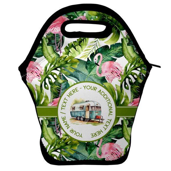Custom Flamingo & Camping Lunch Bag (Personalized)