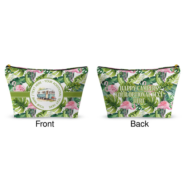 Flamingo & Camping Makeup Bag (Front and Back)