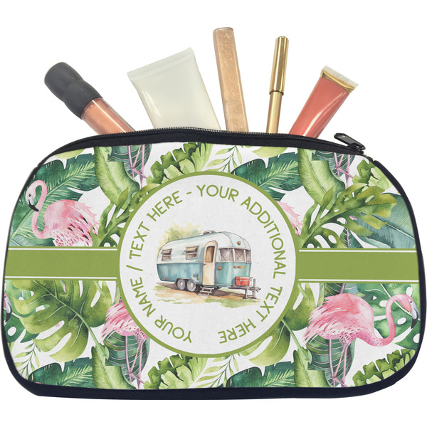 Flamingo & Camping Makeup Bag Medium