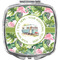 Flamingo & Camping Compact Makeup Mirror (Personalized)
