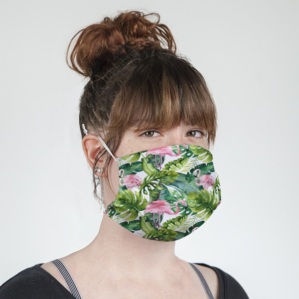 Flamingo & Camping Mask - Quarter View on Girl
