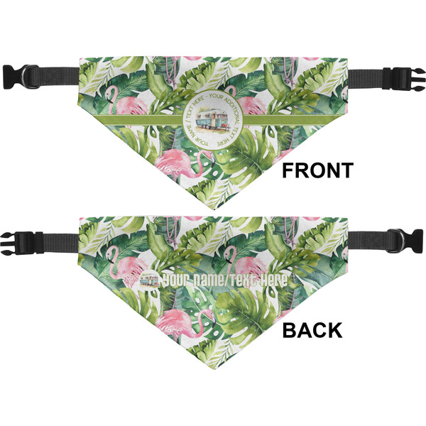 Flamingo & Camping Medium Dog Bandana Approval