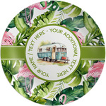 Flamingo & Camping Melamine Plate (Personalized)