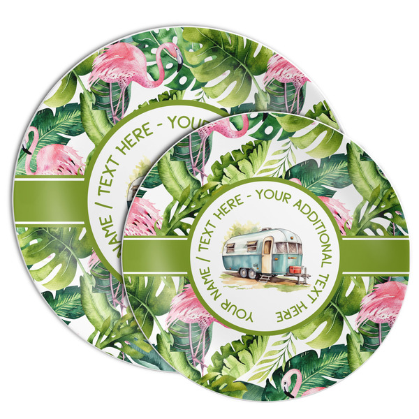 Flamingo & Camping Melamine Plates - PARENT/MAIN