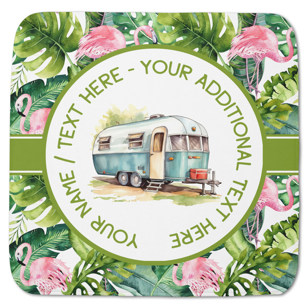 Flamingo & Camping Memory Foam Bath Mat 48 X 48