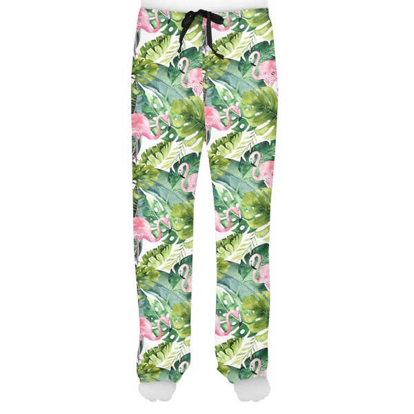 Flamingo & Camping Men's Pjs Front - on model