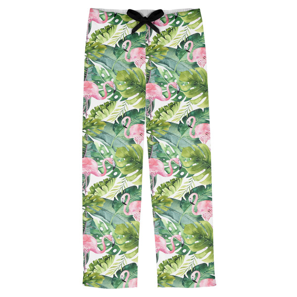 Custom Flamingo & Camping Mens Pajama Pants