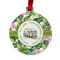 Flamingo & Camping Metal Ball Ornament - Double-Sided (Personalized)