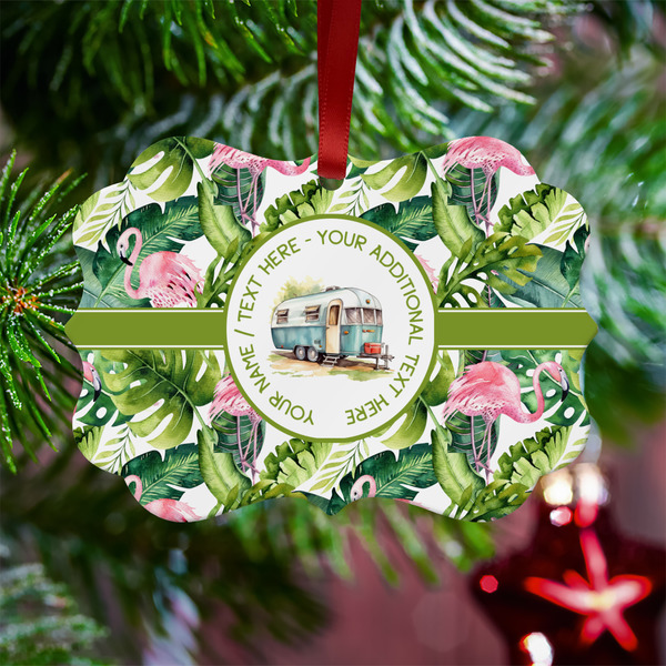 Flamingo & Camping Metal Benilux Ornament - Lifestyle