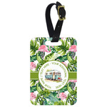 Flamingo & Camping Metal Luggage Tag (Personalized)