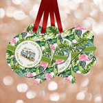 Flamingo & Camping Metal Ornaments - Double-Sided (Personalized)