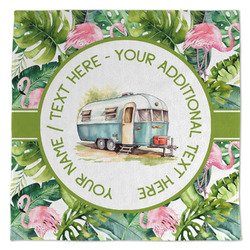 Flamingo & Camping Microfiber Dish Towel (Personalized)