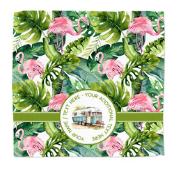 Flamingo & Camping Microfiber Dish Rag (Personalized)