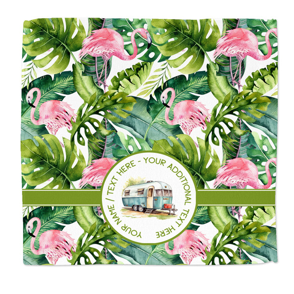 Custom Flamingo & Camping Microfiber Dish Rag (Personalized)