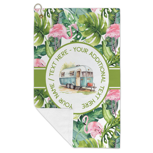 Flamingo & Camping Microfiber Golf Towels - FOLD