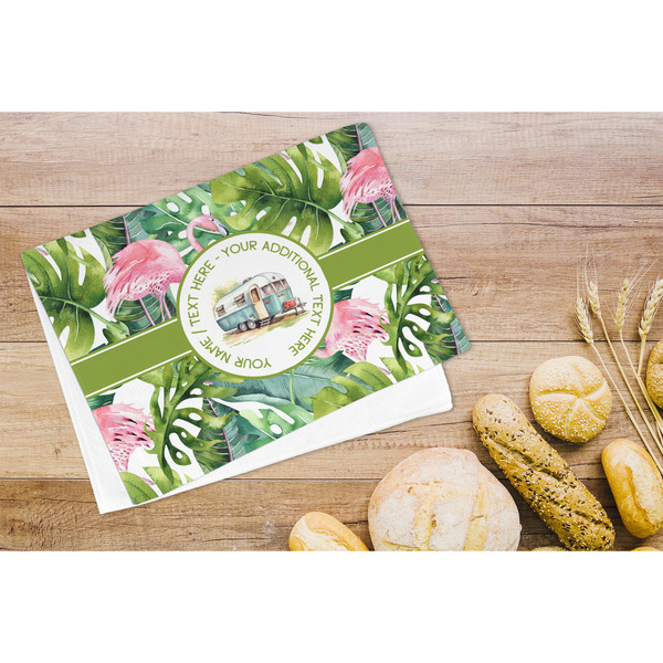 Flamingo & Camping Microfiber Kitchen Towel - LIFESTYLE