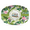 Flamingo & Camping Plastic Platter - Microwave & Oven Safe Composite Polymer (Personalized)
