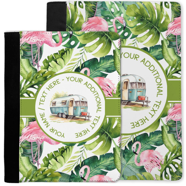 Flamingo & Camping Notebook Padfolio - MAIN