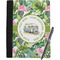 Flamingo & Camping Notebook Padfolio - Large (Personalized)