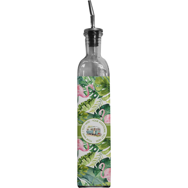 Custom Flamingo & Camping Oil Dispenser Bottle (Personalized)