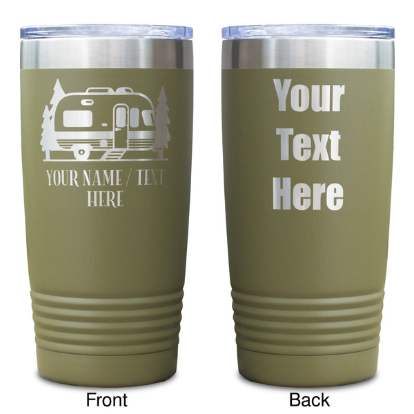 Flamingo & Camping Olive Polar Camel Tumbler - 20oz - Double Sided - Approval