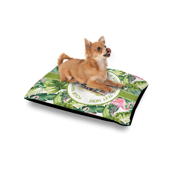 Flamingo & Camping Outdoor Dog Beds - Small - IN CONTEXT