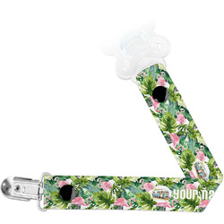 Flamingo & Camping Pacifier Clip