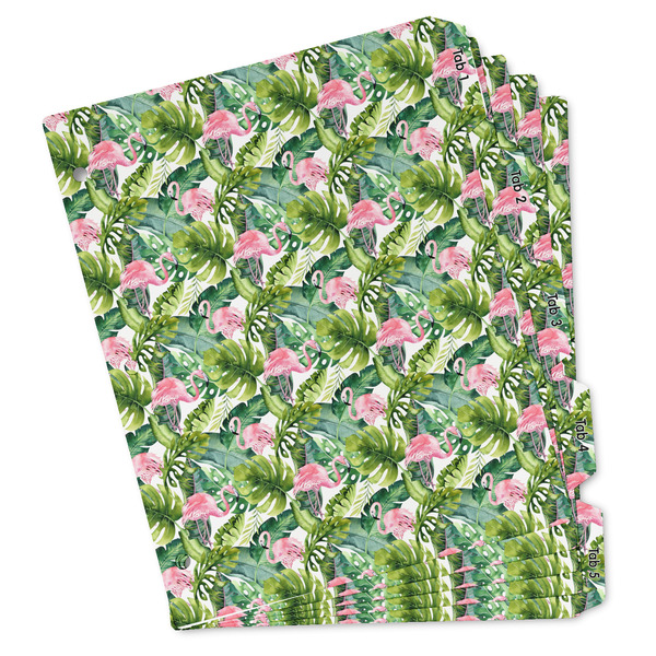 Custom Flamingo & Camping Binder Tab Dividers (Personalized)