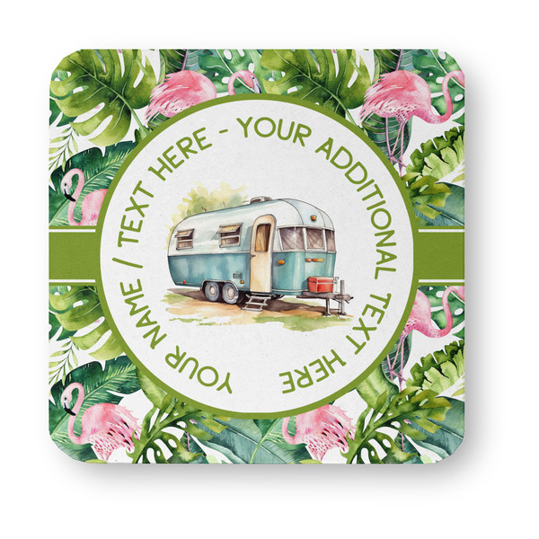 Flamingo & Camping Paper Coasters - Approval