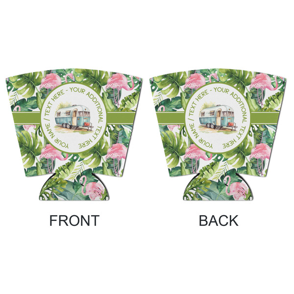 Flamingo & Camping Party Cup Sleeves - with bottom - APPROVAL