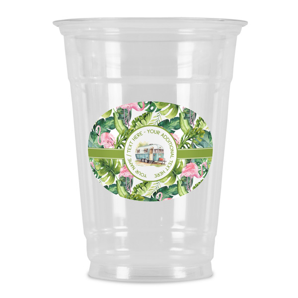 Custom Flamingo & Camping Party Cups - 16 oz (Personalized)
