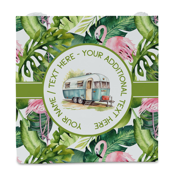 Flamingo & Camping Party Favor Gift Bag - Gloss - Front