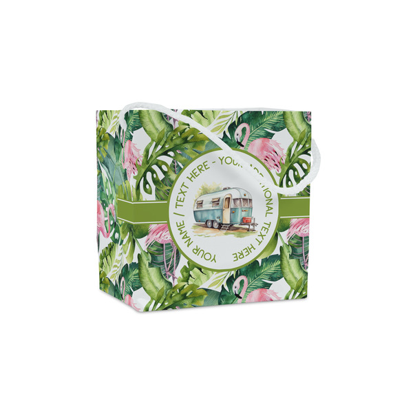Custom Flamingo & Camping Party Favor Gift Bags - Matte (Personalized)