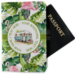 Flamingo & Camping Passport Holder - Fabric (Personalized)