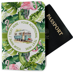 Flamingo & Camping Passport Holder - Fabric (Personalized)