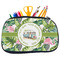 Flamingo & Camping Neoprene Pencil Case - Medium (Personalized)