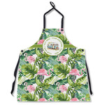 Flamingo & Camping Apron Without Pockets (Personalized)