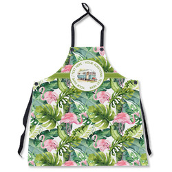 Flamingo & Camping Apron Without Pockets (Personalized)